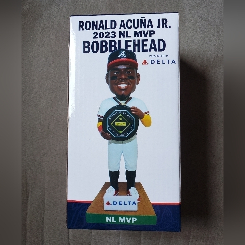 Braves MLB Ronald Acuna Jr. MVP Bobblehead Atlanta Braves SGA 5/28/24